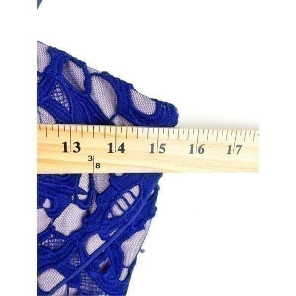 NWT Stunning Bariano Emma Gown in Twilight With Lace Tape Detail Size 10 - Picture 12 of 12